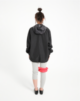 hooded mix wind jacket (black)