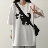 TUMI STAR キャットオーバーフィットショートスリーブTシャツ