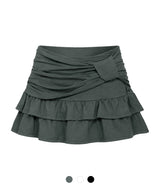 Miel Wrap Frill Mini Skirt