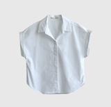 [1,000 Sold] ItU パステルロールアップキャップスリーブ半袖シャツ / 5 Colors
