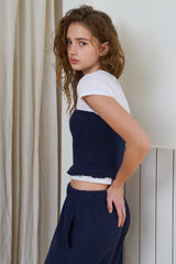 Waffle comfort top_navy