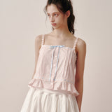 Ribbon Frill Sleeveless (Pink)