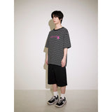 PUNK MANIA Two-Tone Stripe Overfit Short Sleeves (SSTSTD-0240)