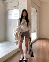 バンビスリムロングスリーブTシャツ