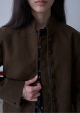 Vintage Crop Jacket (Brown)