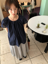 Silky pintuck blouse
