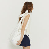Rose knot bag_ivory