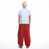 Lettering Balloon Sweatpants - RED