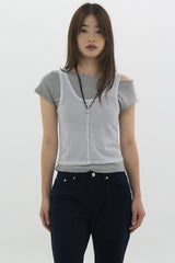 Layered Unbalanced T (Gray)