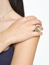 13DE MARZO Bear Planet Zircon Ring
