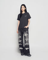 25FW WOMAN SCRIPT LOGO PRINTING SHORT SLEEVE T-SHIRT