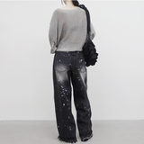 [NONCODE] ONBIA Damage Knitwear