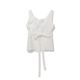 Eyelet button blouse_ivory