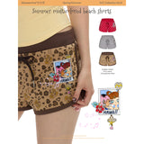 BETWEENAND Multicolor vibrant beach shorts, casual pants, polka-dot and leopard-print pants for women in summer