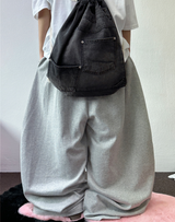 10000 ソルドアウト 🤍 コリアン / S-XL 🤍 ベーシックバルーンジョガーワイドロングパンツ🤍🩶 - 2 カラーズ