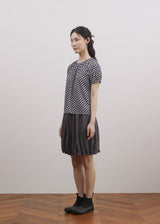シアードチェックトップ(Navy)
