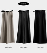 クリーピンタックウィンズスラックスパンツ+ベルトセット