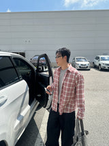 No.1835 P check SHIRT (8color)