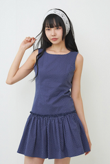 Darlene Mini Dress Navy