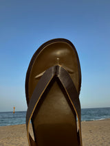 ASCLO Classic Leather Flip Flops (2color)