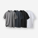 Boton crop shoulder snap cut short sleeve t-shirt