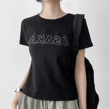 リアルキュービック オオサカ レタリング ショートスリーブ Tシャツ(3 colors)