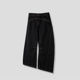 [Unisex] Stitch curve flare denim pants