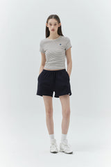 KIRSH PLAIN CHERRY HALF PANTS - DARK NAVY   