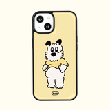 イエローTシャツエポキシバンパースマートフォンケース