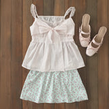 Rose Garden Mini Skirt - MINT
