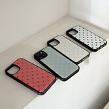 dot epoxy bumper case(strawberry)