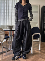 エデンノンフェードツーピンタックバルーンパンツ
