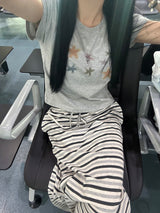 ストライプジュリマキシロングスカート