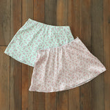 Rose Garden Mini Skirt - MINT