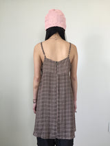 Ribbon Plaid Mini One Piece (2color)