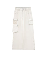 3-WAY MESH POCKET CARGO PT IVORY