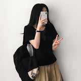 ドゥースストライプダンガラレイヤードカーディガンショートスリーブTシャツ