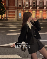 【MADE】プリーツウールミニスカート