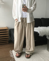 フローリネンワイドパンツ