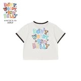 24FWベリーコラージュロゴクロップ半袖Tシャツ クリーム