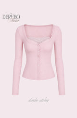 Ria lace layered cardigan long-sleeve  top