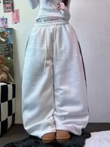 TRACK WIDE TAPING BALLOON LONG PANTS 💙🖤🤍3COLOR
