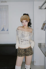 Leopard Strap Mini Short Pants