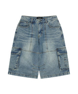 BERMUDA CARGO DENIM SHORT