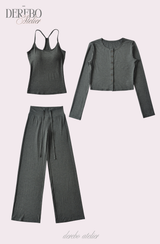 ロエナ パッド スリーブレス フレア トレーニング セットアップ(pants long)