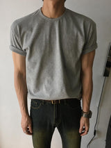 [A-T0163] ラインマッスル半袖Tシャツ (2色)