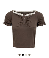 Hazel Frill Lace Tee