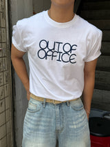 アウトオブオフィスクロップTシャツ