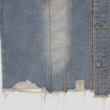Kuden damage crop denim jacket