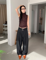 STRIPE TWILL BALLOON SLACKS (2C)